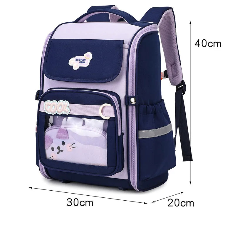 Cartable Orthopédique Enfant Imperméable avec Trousse - Sac à Dos Écolier