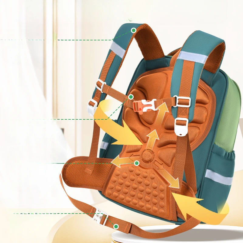 Cartable Orthopédique Enfant Imperméable - Sac à Dos Écolier Primaire