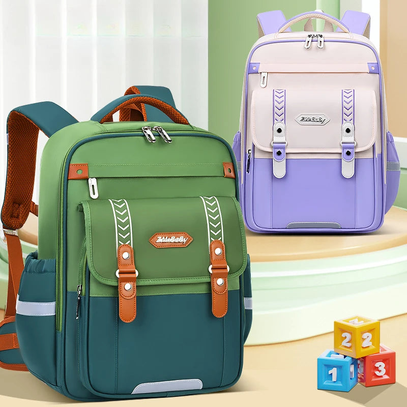 Cartable Orthopédique Enfant Imperméable - Sac à Dos Écolier Primaire