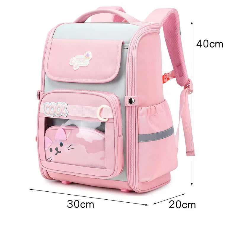 Cartable Orthopédique Enfant Imperméable avec Trousse - Sac à Dos Écolier