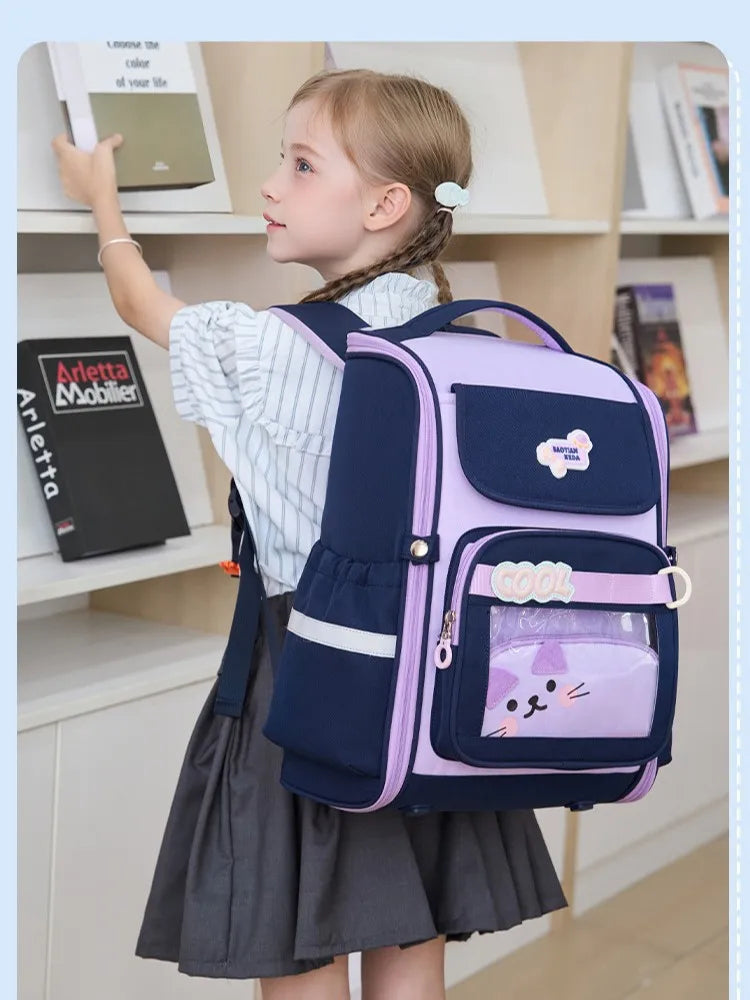 Cartable Orthopédique Enfant Imperméable avec Trousse - Sac à Dos Écolier